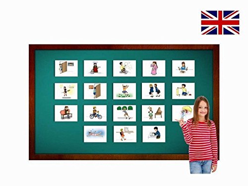 Verb and Action Flash Cards - Set 1 - Vocabulary Picture Cards in English