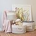 Emopeak Storage Basket - Cotton Rope with STORAGE and TOYS Labels, Beautiful Color Design, Home Decor addition for Toy Storage, Blankets, Laundry, Games