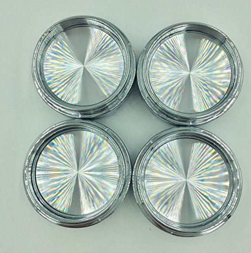 4 Coprimozzo In Plastica ABS Cromata | Diametro 66,5 Mm | Per Cerchi Rays, Rota E Altri Modelli