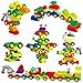 WishaLife 48 PCS Car Building Blocks Set, Trucks, Vehicles Toy Building Bricks, Early Educational Preschool Toy Kids, Toddlers, Boys, Girls Birthday Compatible Duplo