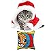 GDPet 10 Piece Including Cat Teaser Wand Interactive Feather Toy Fluffy Mouse Mylar Crinkle Balls Catnip Pillow for Kitten/Kitty