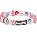 Blueberry Pet Essentials Sweet Tooth Donut Designer Adjustable Dog Collar in Baby Pink, Medium, Neck 14.5
