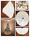 GUVVEAZ 30.7 Inches Christmas Tree Skirts White Luxury Faux Fur Tree Ornaments Plush XmasTree Skirt for Christmas Decoration New Year Party (30.7 Inch Dia.)