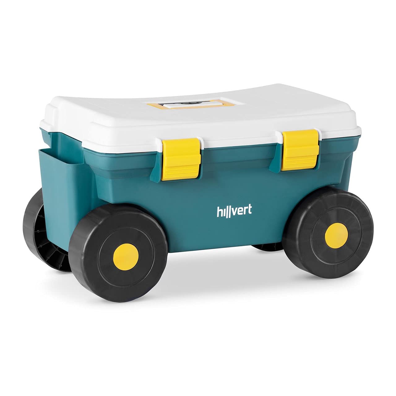 Hillvert HT-RUNDLE-9 Mobile Garden Seat with Storage Compartment 80 kg Wheeled Seat Garden Scooter