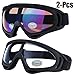 Outgeek Ski Goggles, 2-Pack Skate Glasses with UV 400 Protection Windproof and Dustproof for Snowboard Motorcycle Bicycle