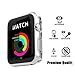 for Apple Watch 3 Case 38mm Screen Protector, SIRUIBO Soft Plated TPU Slim All-Around Protective Bumper Cover Apple iWatch Series 3 Series 2 Series 1 Edition Sport Nike+, Clear