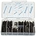 Spring Steel Slotted Spring Pin Assortment (300 Pieces), Plain Finish, Inch, With Case