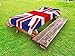 Ambesonne Union Jack Outdoor Tablecloth, Classic Traditional Flag United Kingdom Modern British Loyalty, Decorative Washable Picnic Table Cloth, 58