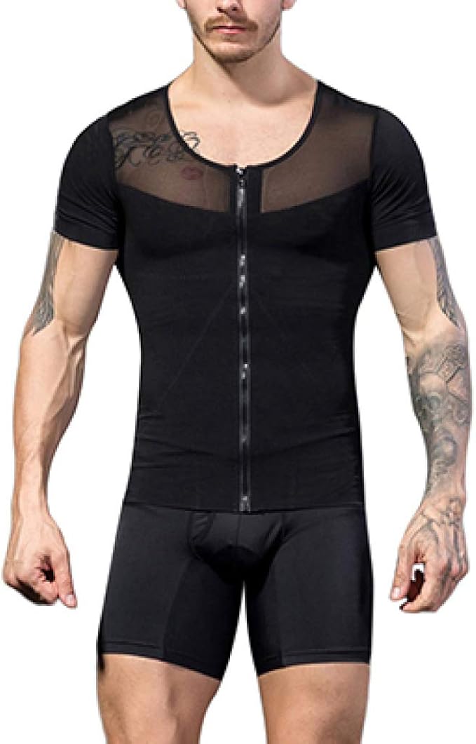 TOBEEY Men Slimming Shapewear Bodysuit Tummy Control Weight Loss