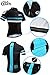 Celero Men’s Cycling Jersey Biker Short Sleeve Shirt(Blue, M)