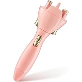 Gisafai Automatic Braiding Machine Hair Twister for Women, Pink | Auto Twister Braid Machine, Easy DIY Braid Maker, Hair Styling Twister, Dreadlock Braider, Battery Operated