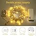 Aluan Christmas Lights Fairy String Lights 100 LED 36ft USB or Battery Operated 8 Modes Waterproof LED String Lights for Home Patio Party Wedding Christmas Indoor Outdoor Decoration, Warm White