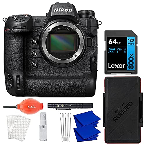 Nikon Z 9 FXFormat Mirrorless Digital Camera (Body Only) Bundle with 64GB SDXC Card, Accessory