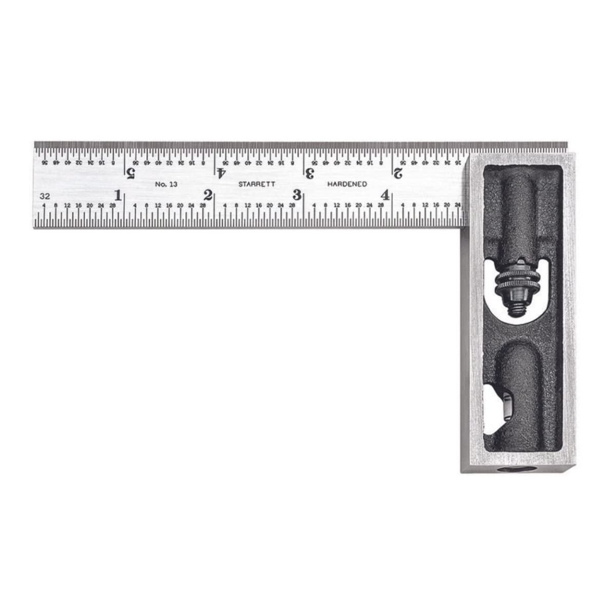 Starrett 13C 6-Inch Double Square With Hardened Blade