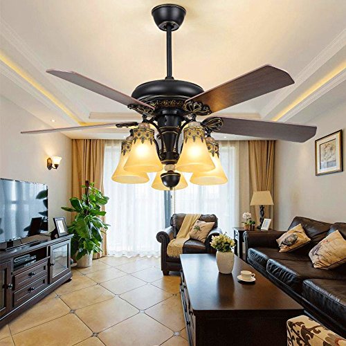 Luxurefan Retro Classic Ceiling Fan Light Fixture Elegant
