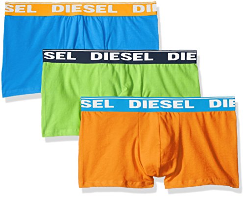 Diesel Men's 3-Pack Shawn Fresh and Bright Trunk, Orange,Green,Light Blue/New, Large