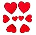 Iron-on Heart Patches (Set of 8) - Embroidered Appliques, Repair and Decorate Clothing, Jeans, Shirts - by Beaulegan