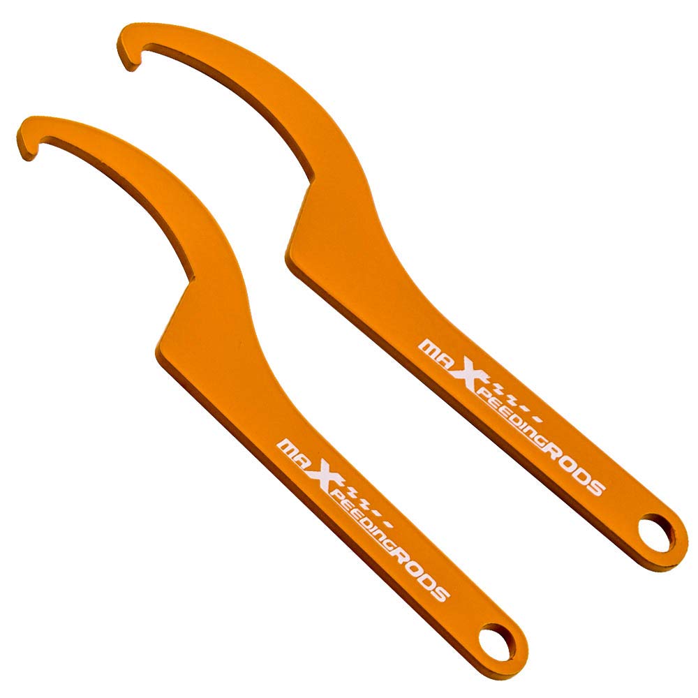 2x Steel Adjustment Tool Steel Spanner Wrench for Aftermarket Coilover