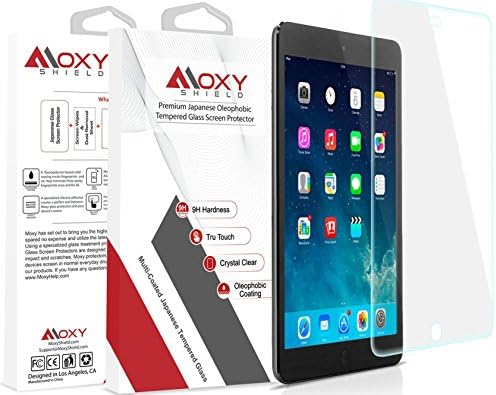 Apple IPad Mini 4 Moxy® Shield TEMPERED Glass Screen Protector [Lifetime Warranty] Shatterproof 9H + Scratch Resistant + TruTouch Accuracy + Easy Alignment + Grade A Japanese Glass &amp; Clarity