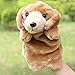 Happy Cherry Kids Story Game Education Props Animal Model Dolls Small Dog Puzzle Hand Puppet Toys - Yellow