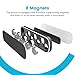 Magnetic Phone Car Mount, APPS2Car Phone Car Magnet, Universal Stick On Rectangle Flat Dashboard Magnetic Car Mount Holder for Cell Phones and Mini Tablets (Black)