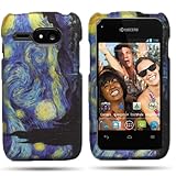 CoverON® BLUE YELLOW Hard Cover Case with STARRY NIGHT Design for KYOCERA C5133 EVENT With PRY- Triangle Case Removal Tool [WCH452]
