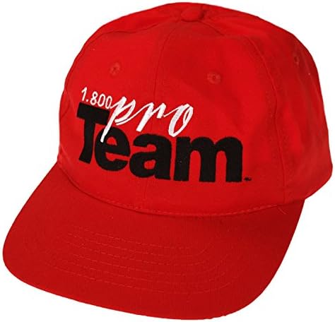 Men's Pro Team Adjustable Baseball Cap, Red