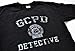 Teamzad GCPD Detective Badge Black T Shirt