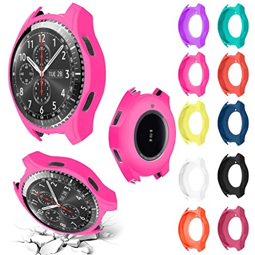 Watch Protect Case Cover Shock-Proof and Shatter-Resistant Watch Protector Frame For Samsung Gear S3 Frontier (10 pc color)