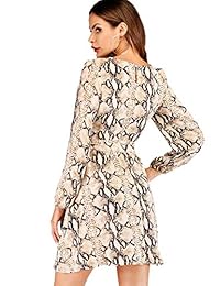 Milumia - Vestido largo para mujer, diseño tribal con estampado floral