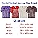 Adams Youth Football Jerseys, Porthole Mesh Practice Jersey with Dazzle Shoulders and Elastic Sleeves