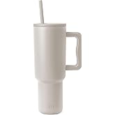Simple Modern 40 oz Trek Tumbler with Handle and Straw | Insulated Stainless Steel Water Bottle Iced Coffee Cup Travel Mug | 