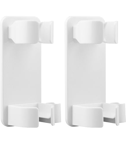 STYLE & GRIP Curling Iron & Hair Dryer Holder – Peel & Stick, Fits All Sizes, Easy Install