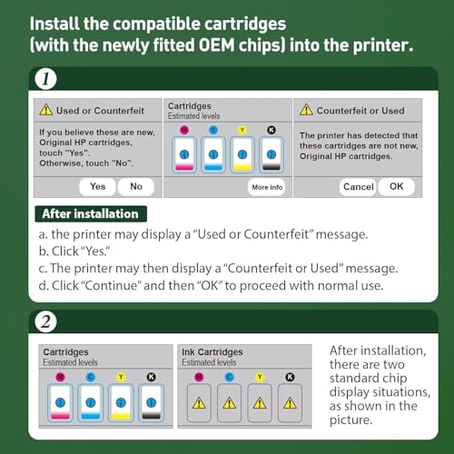 KINGJET 924 Cartouches d'encre pour HP 924 Cartouches compatibles avec HP OfficeJet 8120e 8122e 8124e 8125e pour OfficeJet Pro 8130e 8132e 8134e 8138e 8139e (Pas avec)