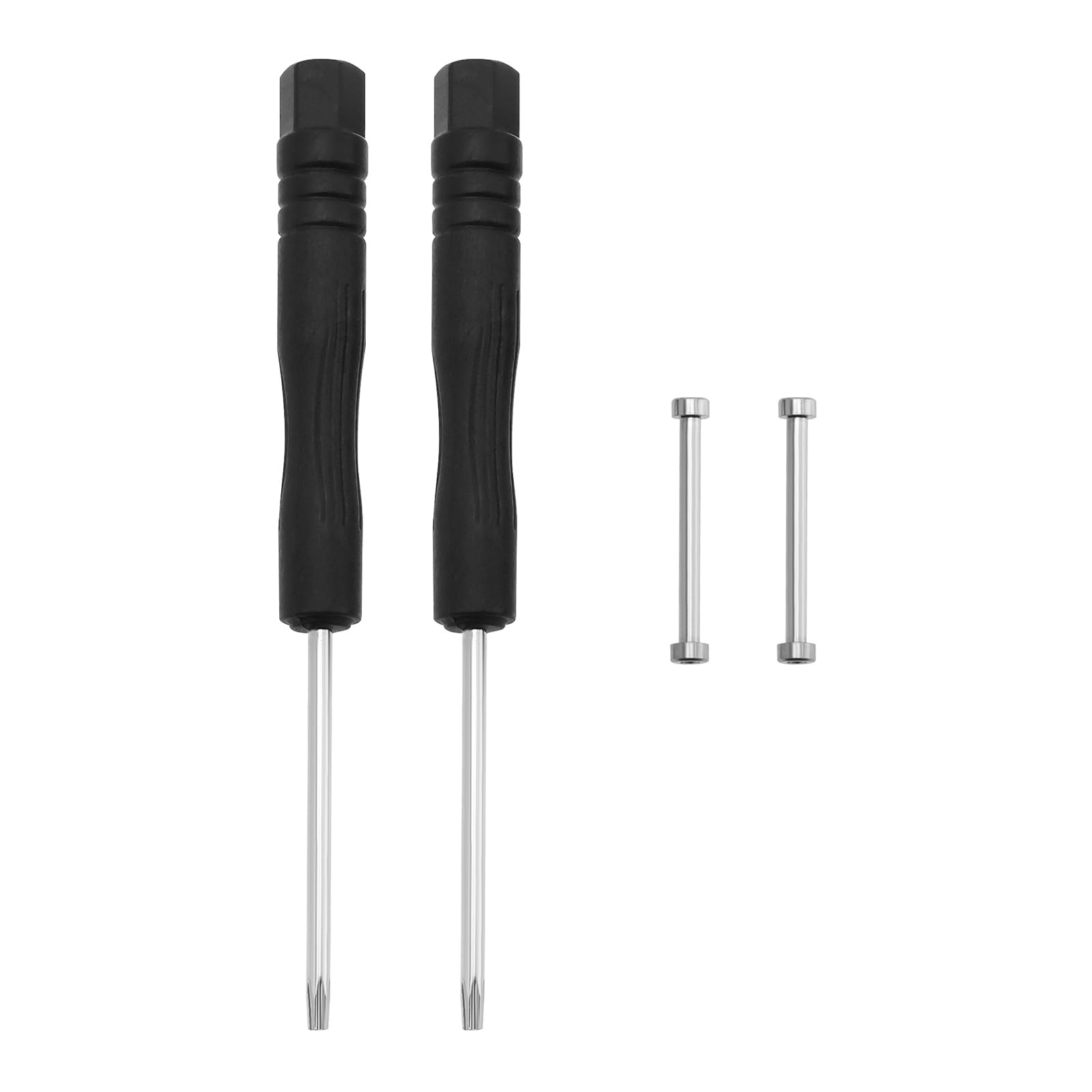 LT Easiyl 1Set Watch Band Lug Link Pins Repair Kit with 2x Metal Screw Rods 2x Screwdrivers Compatible with Garmin Fenix Forerunner220 230 235 620 735XT, Silver