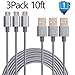 3 Pack 3 Feet Nylon Braided Micro USB Cable High Speed USB 2.0 A Male to Micro B Sync and Charging Cord Wire Universal for Samsung, HTC, Motorola, Nokia, Android, and More (1)