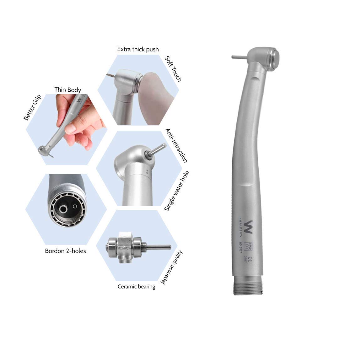 Waldent Eco Plus Airotor Dental Handpiece (Push Button) Premium Quality