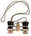 Levenhuk Broadway 325F Opera Glasses (Black Theater Binoculars with LED Light and Chain)