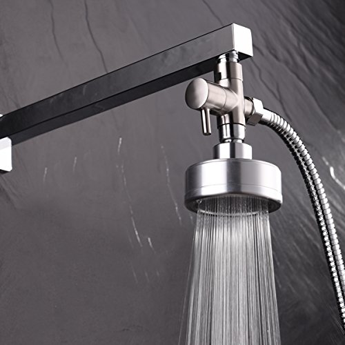 CIENCIA G1/2" Bathroom Angle Valve For Solid Brass 3-Way Shower Arm Diverter Valve Handshower for Handshower Universal Showering Components,Brushed Nickle DSF007NA - Thumbnail 3