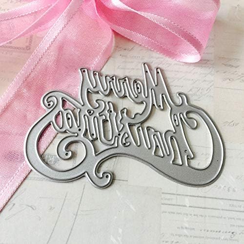 Cutting Dies, syeytx New Flower Heart Metal Cutting Dies Stencils DIY Scrapbooking Album Paper Card, Carbon Steel Embossing Cutting Dies Stencils Templates Mould Set for DIY Scrapbooking (I)