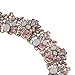 Holylove Light Pink Crystal Statement Necklace Women Jewelry with Gift Box