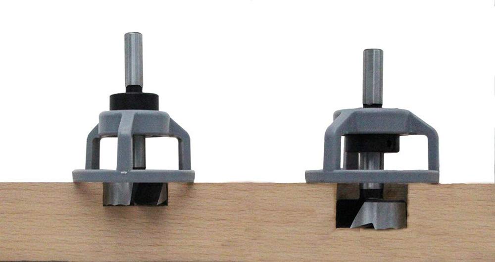 Fisch 973F0010 Drill Stopper and Bushing for Forstner Bit, 0 V, Silver, 10 mm, 2-Piece