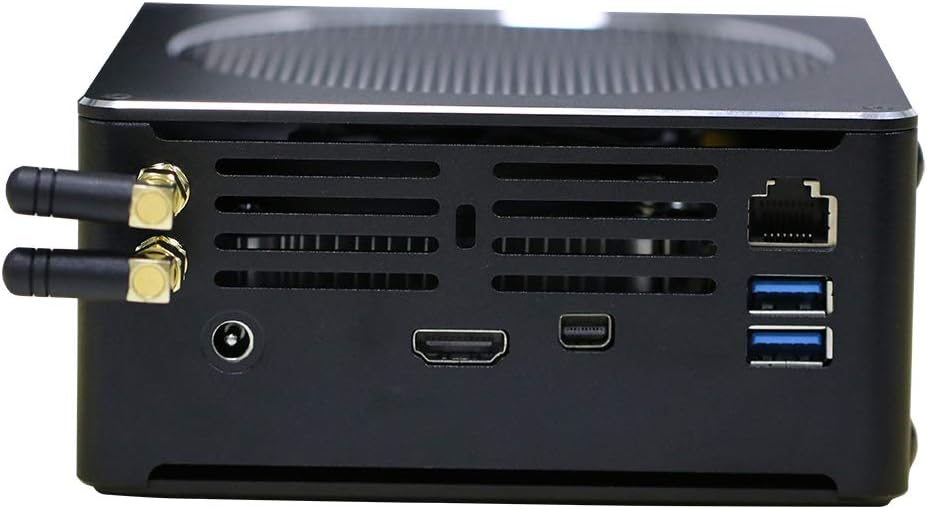 4K Mini PC,Desktop Computer,Windows 10 Pro/Linux Ubuntu,Support Proxmox,Vmware,ESXI,Intel Six Core I9 8950HK,(Black),[HUNSN BY01],[WiFi/Bluetooth/1MINI DP/1HDMI/4USB3.0/1LAN](32G RAM/512G SSD)