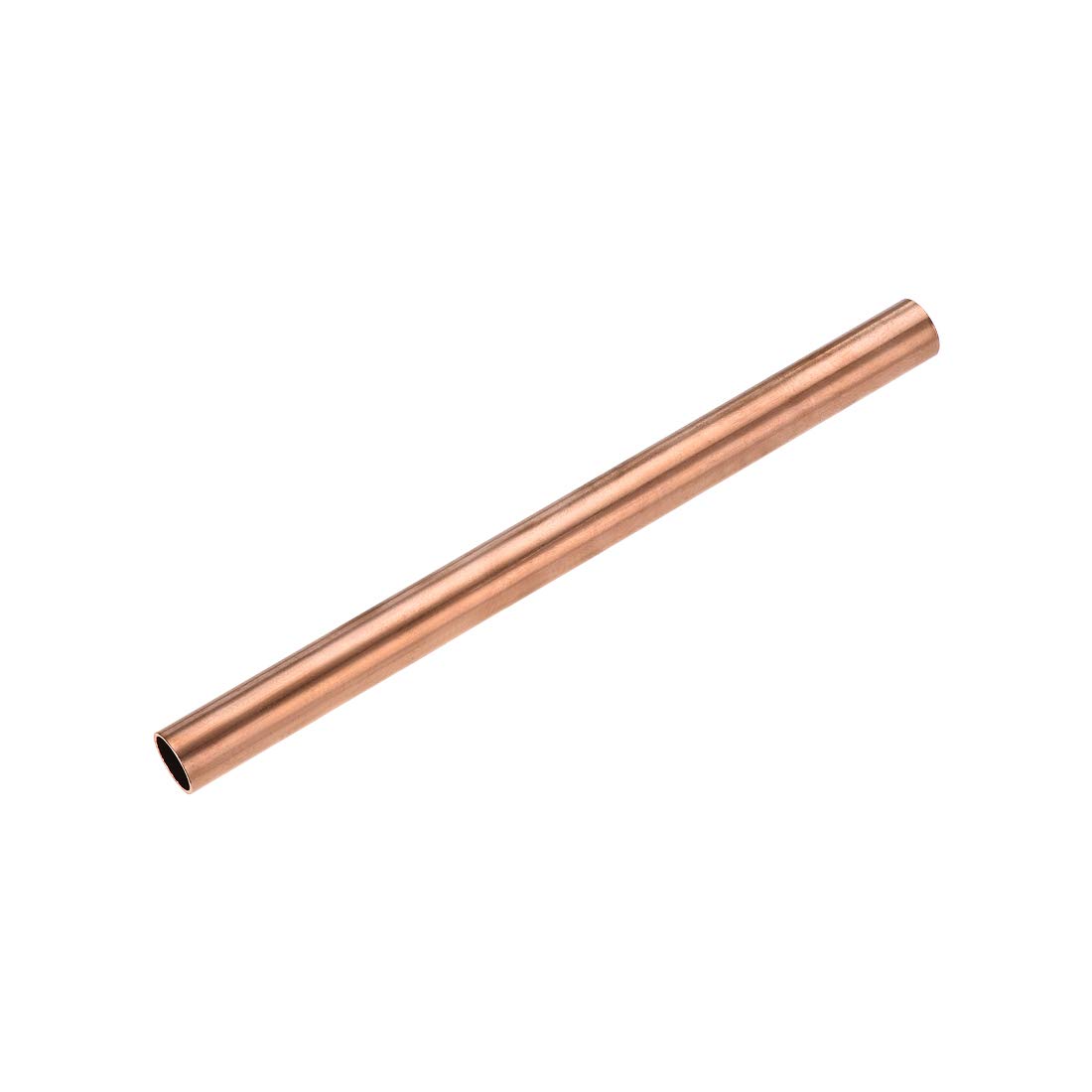 sourcing map Copper Round Tube, 15mm OD 1mm Wall Thickness 200mm Length Straight Pipe Tubing