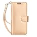 FYY Case for iPhone 6 Plus/6s Plus, PU Leather Wallet Phone Case with Card Holder Flip Protective Cover [Kickstand Feature] [Wrist Strap] for Apple iPhone 6 Plus/6s Plus 5.5
