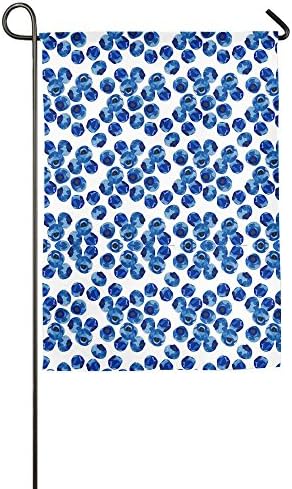 Watercolor Blueberry Garden Flag Home Banner Gifts Nativity Decorative Party Yard Be Merry