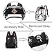 NiceEbag Clear Backpack Heavy Duty Clear Bookbag Large See Through Backpack for Women and Men Stadium Approved Transparent Bag for College Work Travel,Black