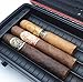 Waterproof Cigar Travel Humidor for 10 Cigars - Integrated Hygrometer and Humidifier Included - 2 Trays