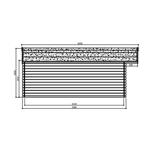 SOLID SUPERIA Vernier Autoclave Abri de Jardin Bois, 538x538x253 cm
