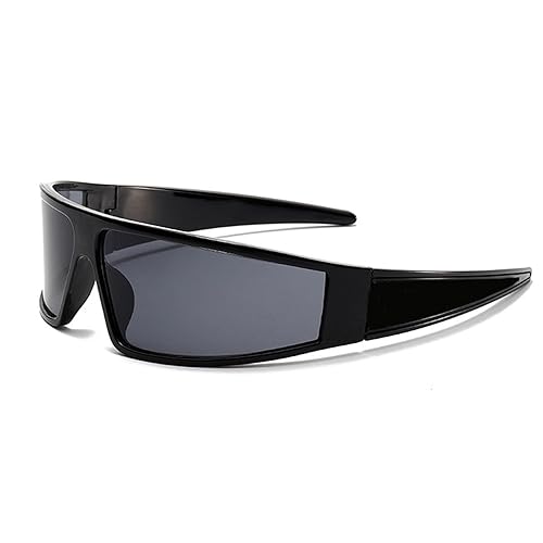 VGRDTW Fashion Sports Sunglasses - Stylish Wrap Around Vintage Rave Sport Sunglasses for Men Women, Perfect for Driving Cycling Fishing Running Outdoor Activities, 1 Pair